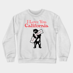 I Love You, California (Red) Crewneck Sweatshirt
